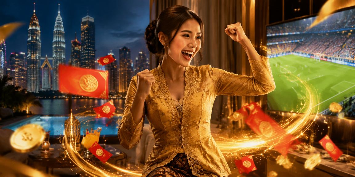 Sampul merah bonus Kuala Lumpur dalam gaya kebaya festif